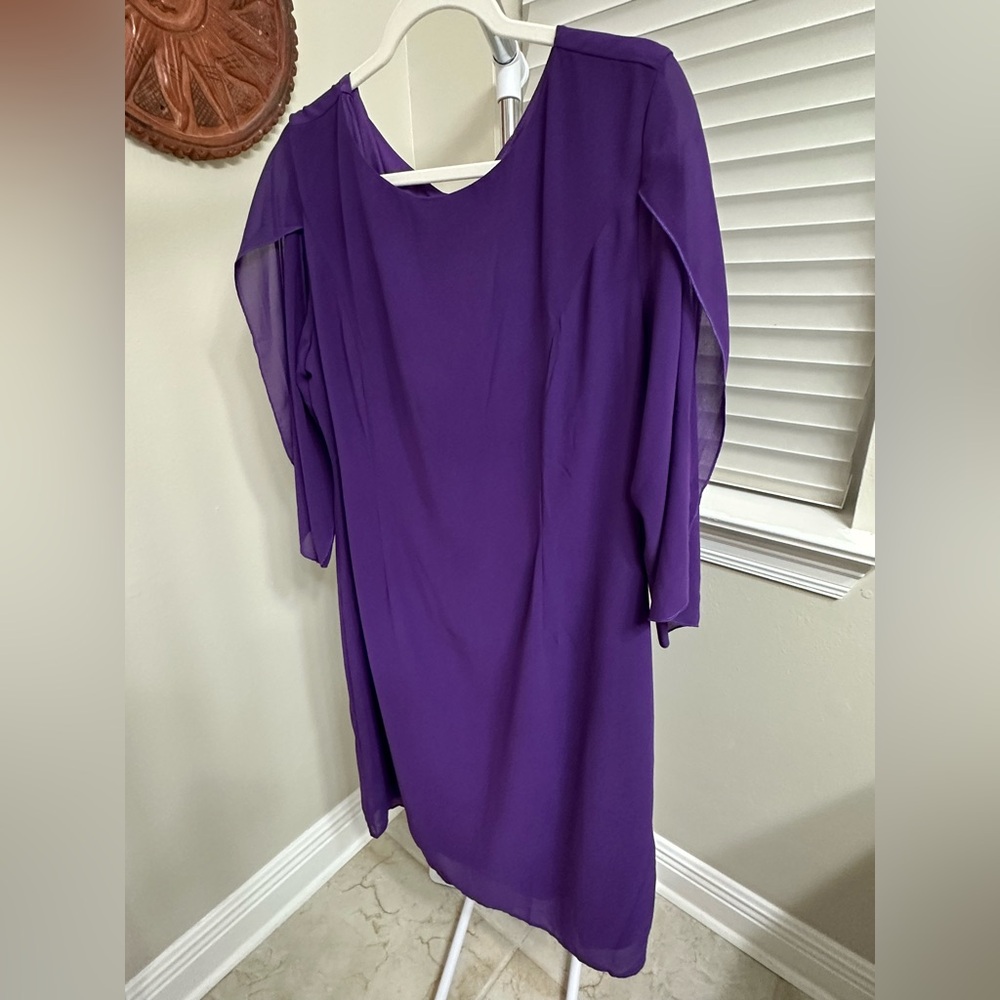 Grace Karin Vibrant Purple Long Sleeve Dress